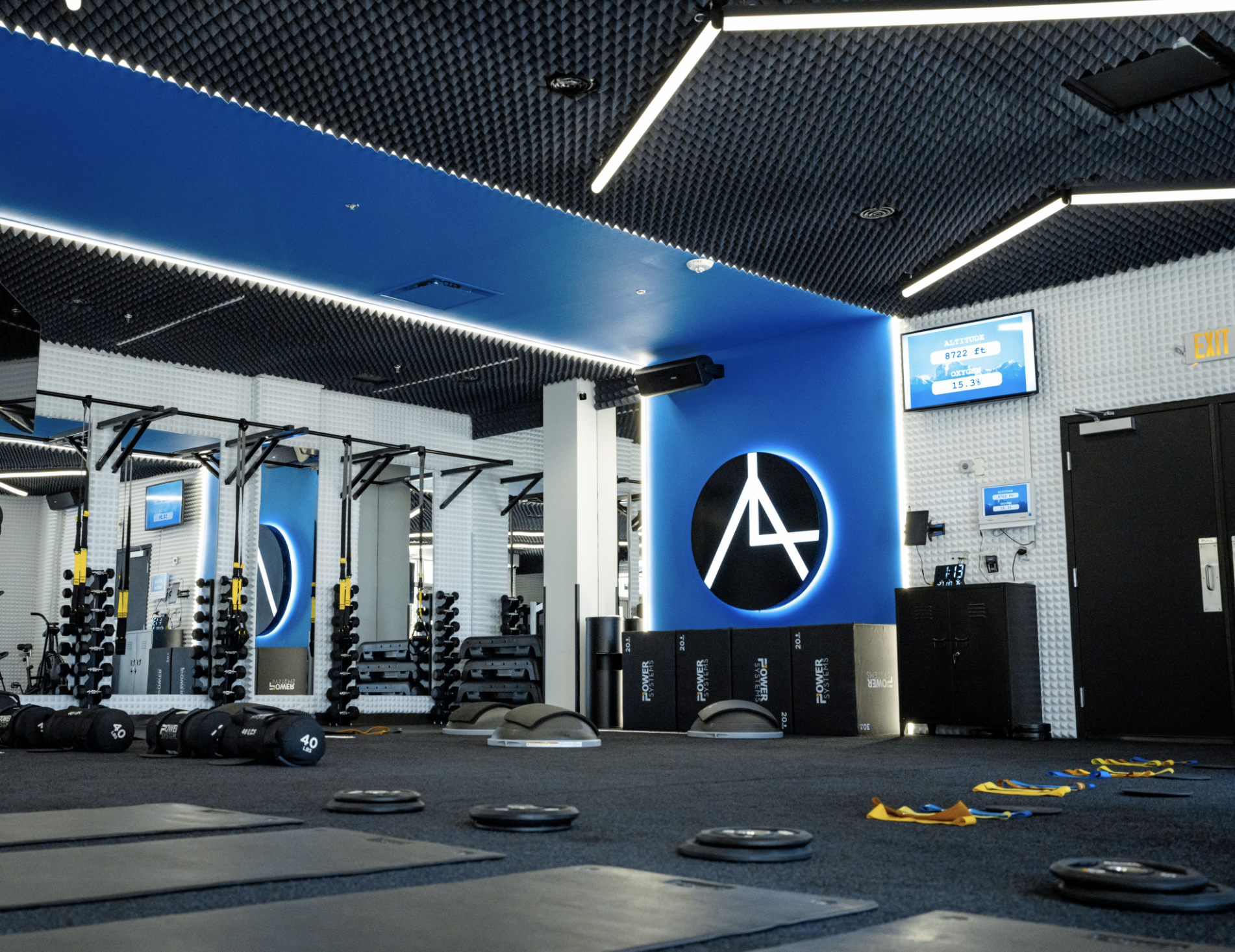 AIRLAB Fitness Midtown Miami studio interior